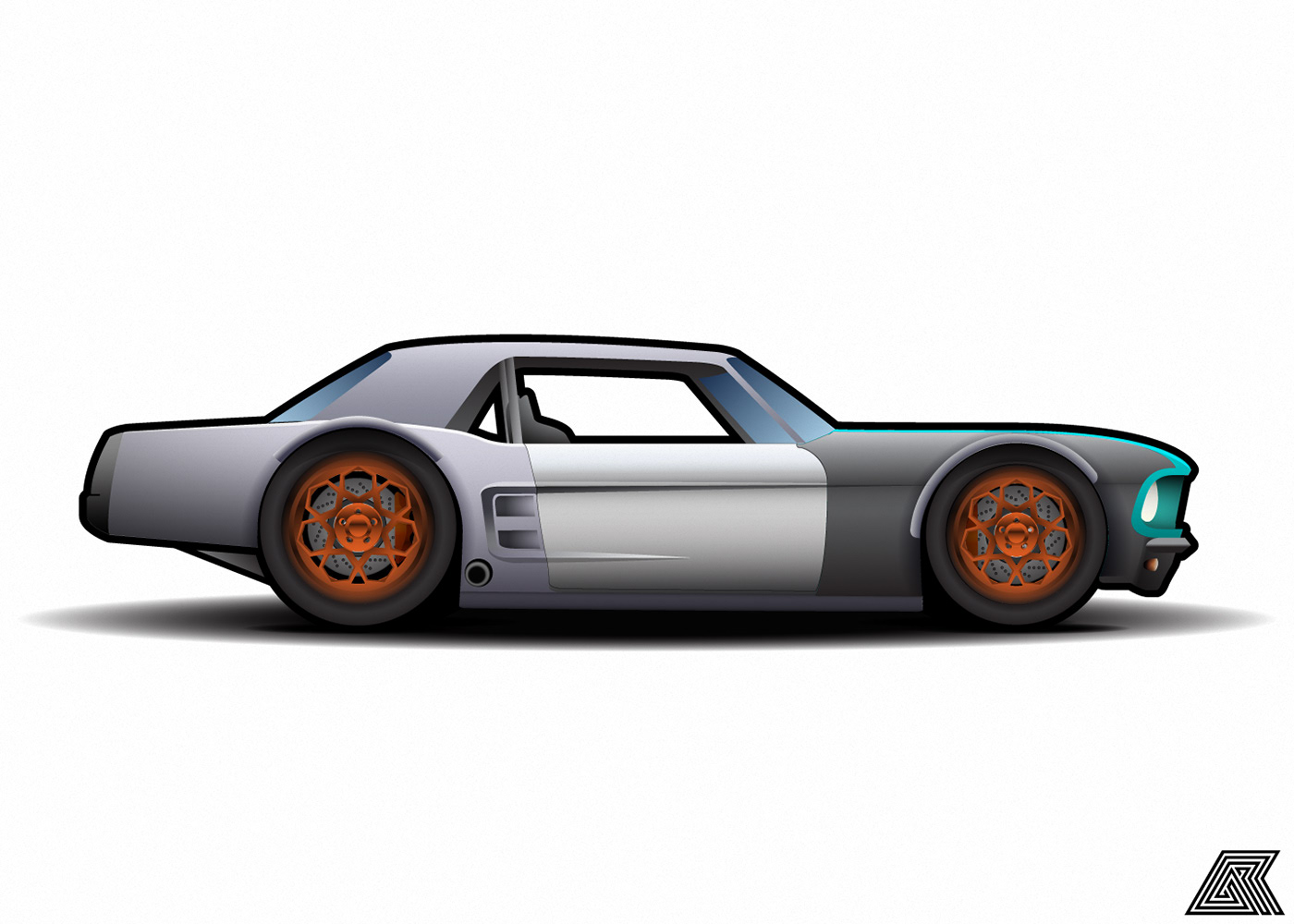 1967 Ford Mustang custom widebody hot rod