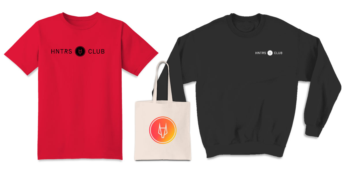HNTRS CLUB streetwear mock-up