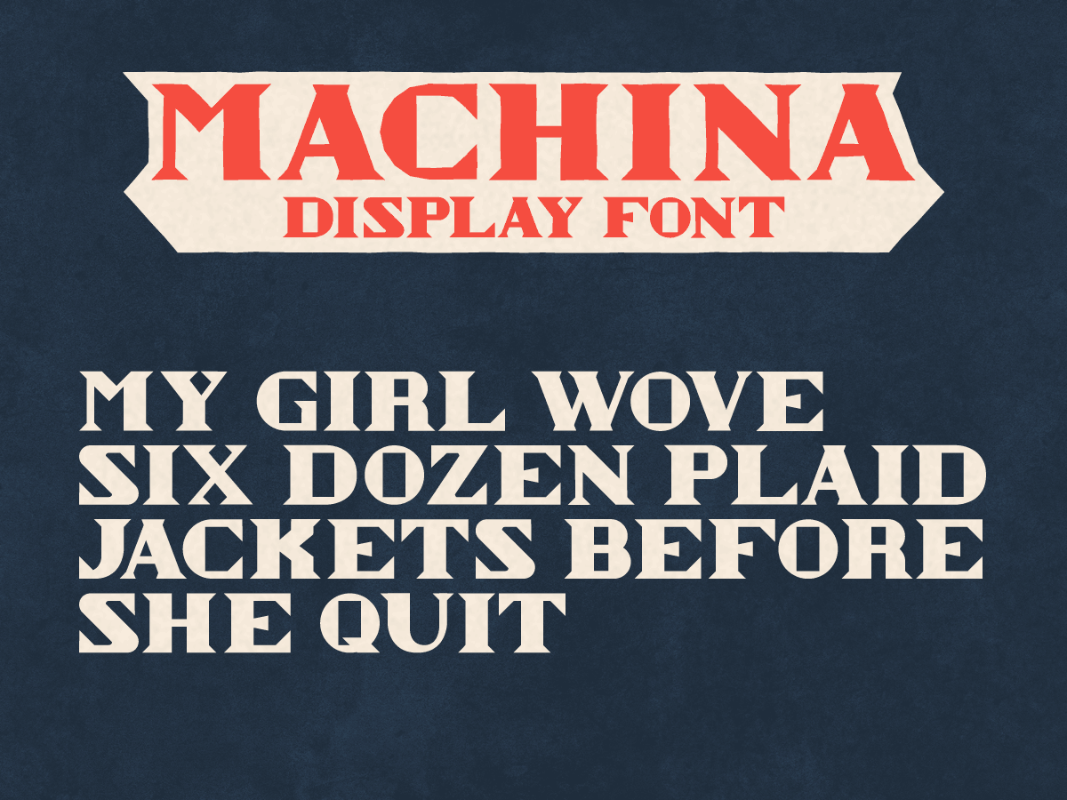 Machina Pangram