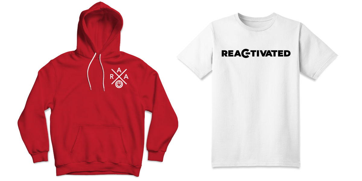 Re-Activated Apparel mock-ups