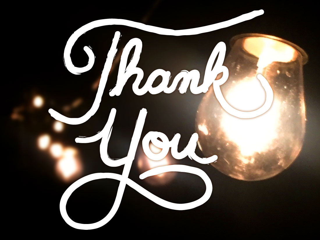 Typography - Thank You lettering
