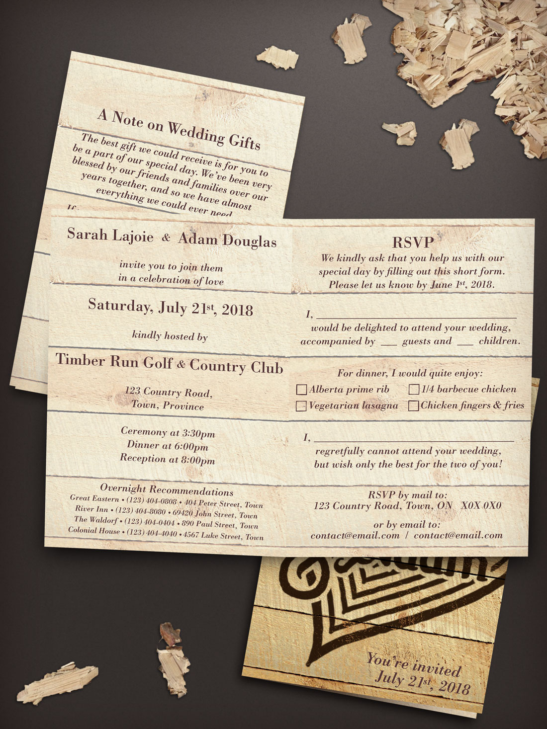 Wedding Invitation interior